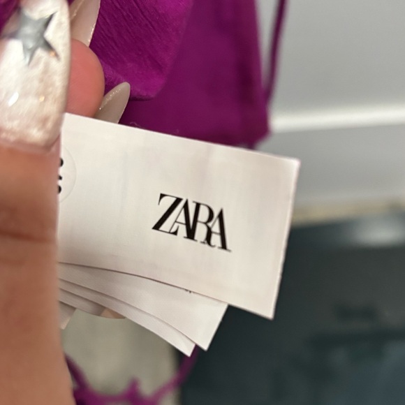 Purple open-back top from Zara - Picture 4 of 4